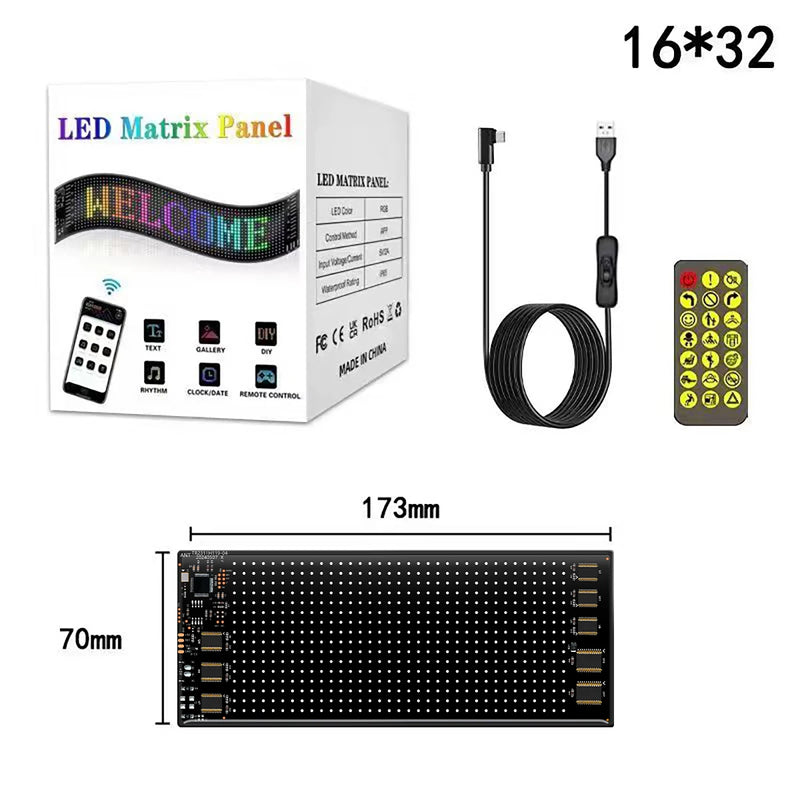 Painel Tela Led Portátil Para Imagens, Textos E Animações - Virtua FX