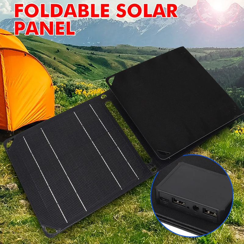 Carregador Solar Portátil Dorn Usb Dobrável